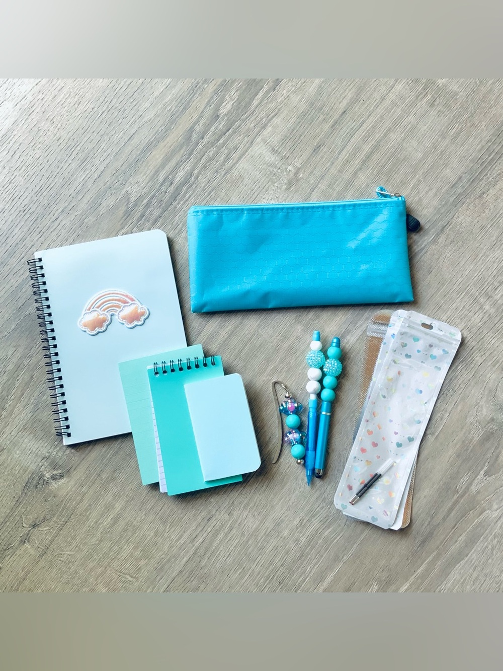 NEW📚 Handcrafted Stationery Set w/ Beaded Stylus Pen & More